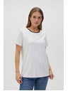 Moodo Damen-Weißes T-Shirt Moodo