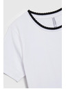 Moodo Damen-Weißes T-Shirt Moodo