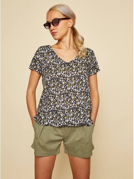 ZOOT.lab Schwarze geblümte Bluse ZOOT.lab Goldy