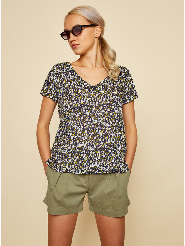 ZOOT.lab Schwarze geblümte Bluse ZOOT.lab Goldy