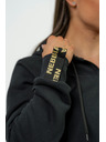 Nebbia NEBBIA INTENSE Signature Sport-Hoodie für Damen 845 Gold Nebbia