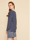 ZOOT.lab Dunkelblau gestreiftes Damen Basic-Sweatshirt ZOOT.lab Maja