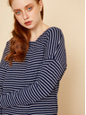 ZOOT.lab Dunkelblau gestreiftes Damen Basic-Sweatshirt ZOOT.lab Maja
