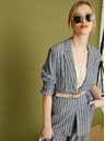 ZOOT.lab ZOOT.lab Ursala grau und blau gestreifte Damenjacke