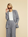 ZOOT.lab ZOOT.lab Ursala grau und blau gestreifte Damenjacke