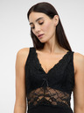 Orsay Schwarzes Damen-Nachthemd ORSAY