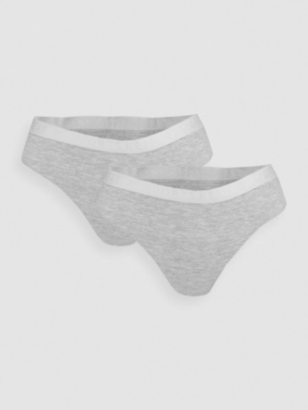 4F Damen-Tanga 2er-Pack 4F