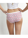 DIM DIM LES POCKETS COTTON BOXER 3x - Damen Baumwollslips 3 Stück - Schwarz - Weiß - Rot