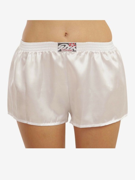 Styx Damen-Slip Styx Klassische Gummibund Satin Weiß