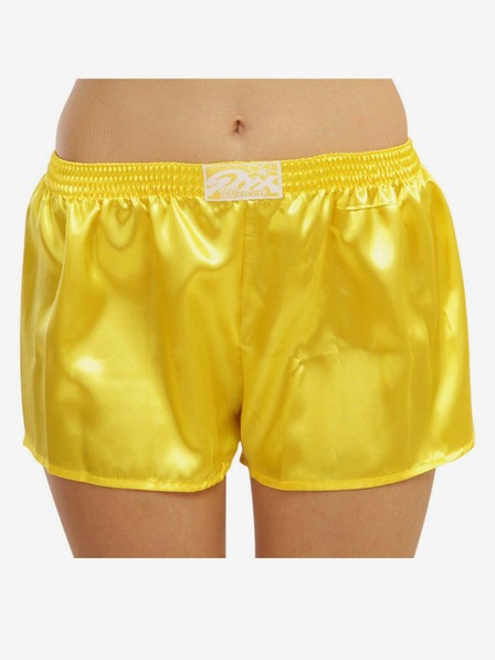 Styx Damen-Slip Styx Klassische Gummibund Satin Gelb