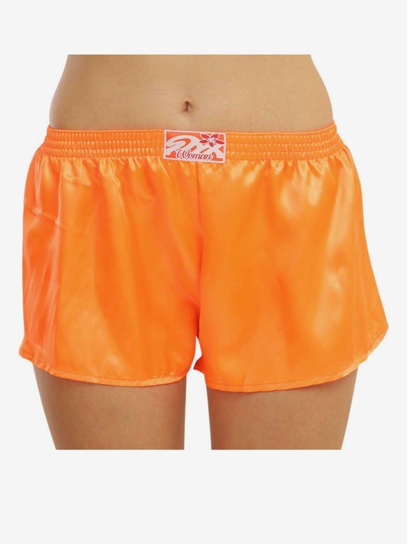 Styx Styx Klassische Damen-Gummi-Shorts Satin Orange