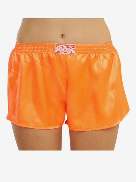 Styx Styx Klassische Damen-Gummi-Shorts Satin Orange
