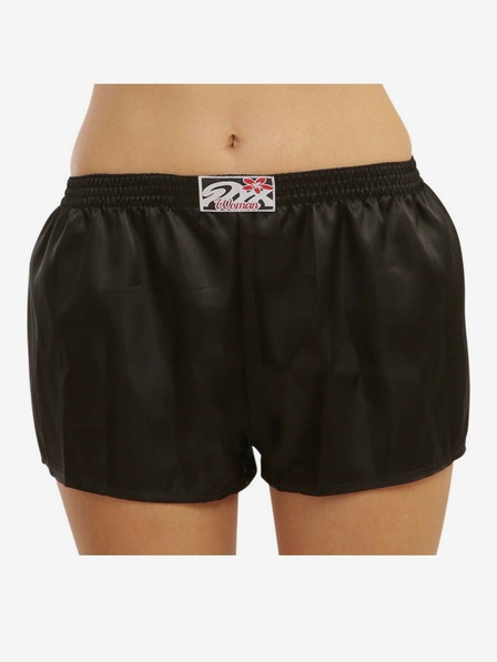 Styx Damen Styx Classic Rubber Shorts Satin Schwarz