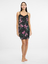 Orsay Schwarzes Damen-Satin-Nachthemd ORSAY