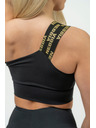 Nebbia NEBBIA Damen Sport-BH mit hoher Stützkraft INTENSE Asymmetrisch 841 Gold Nebbia