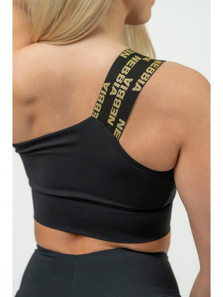 Nebbia NEBBIA Damen Sport-BH mit hoher Stützkraft INTENSE Asymmetrisch 841 Gold Nebbia