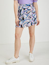 Orsay Blau-lila gemusterter Damen Wickelrock/Shorts ORSAY