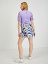 Orsay Blau-lila gemusterter Damen Wickelrock/Shorts ORSAY