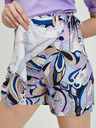 Orsay Blau-lila gemusterter Damen Wickelrock/Shorts ORSAY
