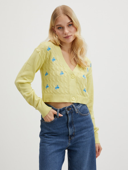 Noisy May Hellgrüne Damen-Strickjacke Noisy May Lil