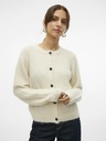 Vero Moda Cremefarbene Damen-Strickjacke Vero Moda Novah