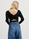 ONLY Schwarze Damenstrickjacke mit Rückenschlitz ONLY Emmy