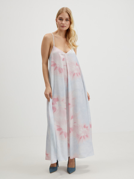 ONLY Rosa und blau gemustertes Träger-Maxikleid für Damen ONLY Tina