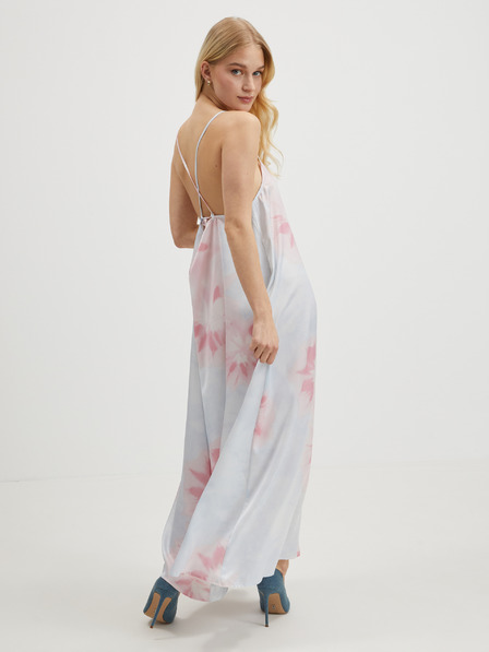 ONLY Rosa und blau gemustertes Träger-Maxikleid für Damen ONLY Tina