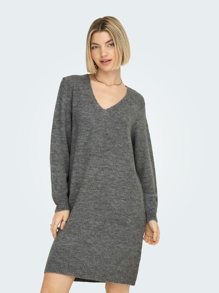 Jacqueline de Yong JDY Elanora Grau Damen Pullover Kleid