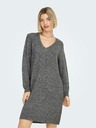 Jacqueline de Yong JDY Elanora Grau Damen Pullover Kleid