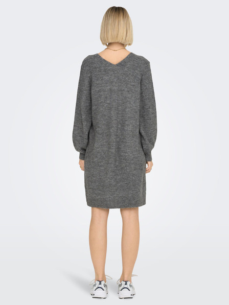 Jacqueline de Yong JDY Elanora Grau Damen Pullover Kleid
