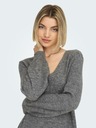 Jacqueline de Yong JDY Elanora Grau Damen Pullover Kleid