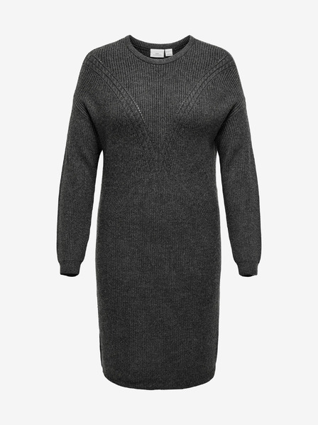 ONLY CARMAKOMA Grauer Damen ONLY CARMAKOMA Ribi Pullover Kleid