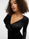 Orsay Schwarzes Damen-Samtkleid ORSAY