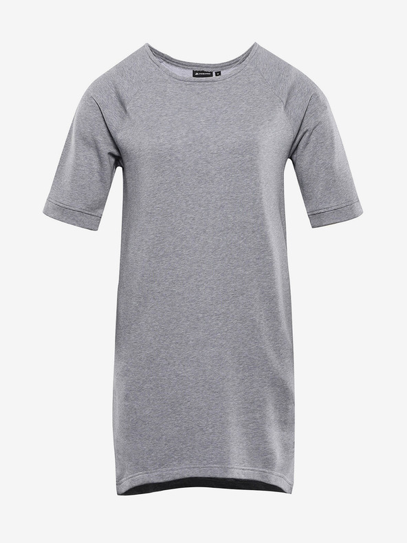 ALPINE PRO Alpine Pro Grau Damen Baumwollkleid MOLEDA
