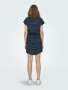 ONLY Weiß und blau gestreiftes Damenkleid ONLY