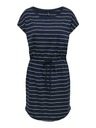 ONLY Weiß und blau gestreiftes Damenkleid ONLY