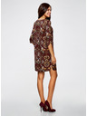 oodji OODJI Gerade geschnittenes bedrucktes Kleid