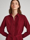 Pepe Jeans Burgunderfarbenes Damen-Shirt-Kleid Pepe Jeans Gissa