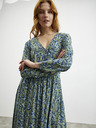 ZOOT.lab Blaugrün gemustertes langes Damenkleid ZOOT.lab Eliane