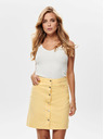 Jacqueline de Yong Cremefarbenes geripptes Tank-Top JDY Nanna