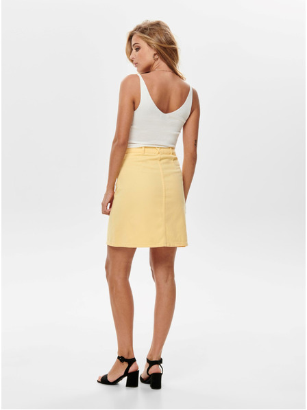 Jacqueline de Yong Cremefarbenes geripptes Tank-Top JDY Nanna
