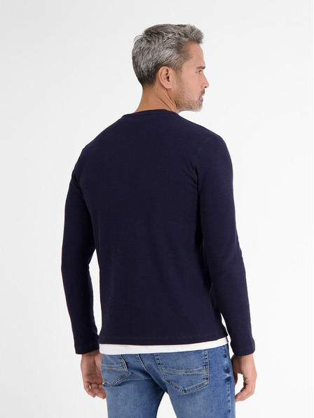 LERROS Dunkelblaues Herren-Button-Down-Hemd LERROS