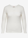 ONLY CARMAKOMA Weißes langärmeliges Basic-T-Shirt ONLY CARMAKOMA Adda