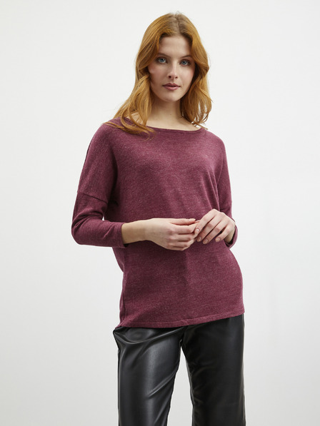 ZOOT.lab ZOOT.lab Aria burgunderfarbenes Damen Strick-T-Shirt