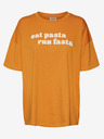 Noisy May Orangefarbenes Damen-T-Shirt in Übergröße Noisy May Ida