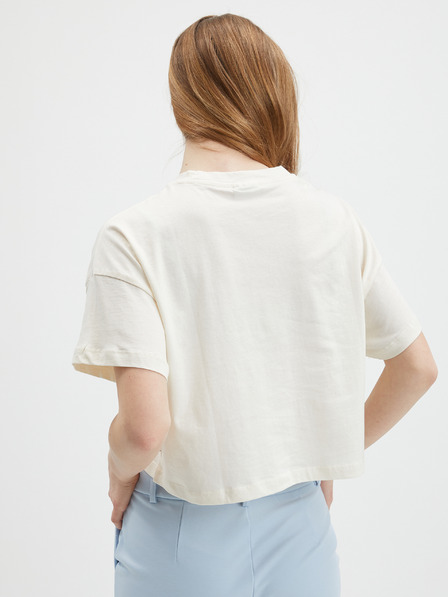 Noisy May Cremefarbenes Crop-Top-Shirt Noisy May Alena