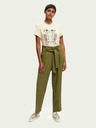 Scotch & Soda Beigefarbenes Damen-T-Shirt Scotch & Soda