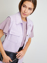 ZOOT.lab Hellviolettes T-Shirt mit gerafften Ärmeln ZOOT.lab Aurelia