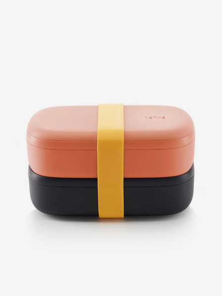 Lékué Schwarz-orange Lékué LunchBox To Go (1000 ml)